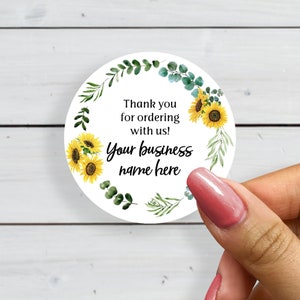 Personalized Business Sticker Pack: Custom Logo Labels for Small Business