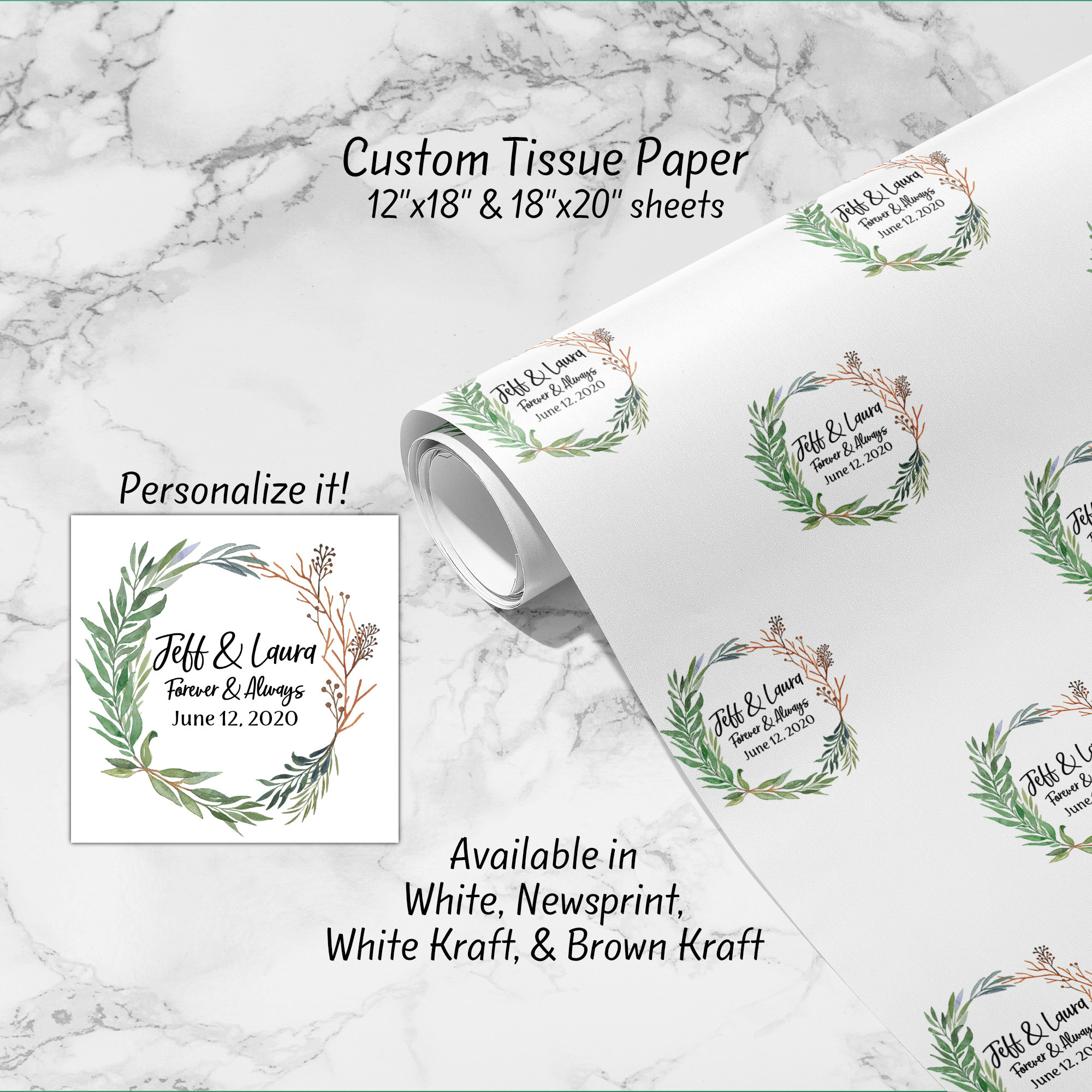 Custom Tissue Paper - Etsy
