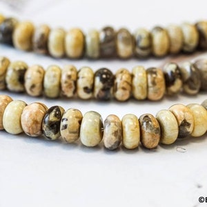 Feldspath 10-11mm Rondelle beads 15" strand