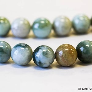 L/ Burma Jade 17-18mm Round Beads 15.5&quot; strand Natural jadeite gemstone beads For Jewelry Making