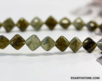 M/ Labradorite 8x8mm/ 10x10mm Square Diamond beads 15.5&quot; strand Natural gemstone beads For jewelry making