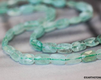 Amazonite Faceted Cushion Square Beads 8mm 11mm 8 Strand fancy shape