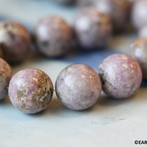 L/ Lepidolite 16mm Round beads 15.5&quot; strand Natural gemstone beads Shade varies For jewelry making