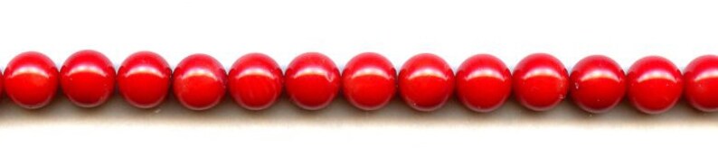 High Quality glossy dyed dark Red Sea Bamboo Wholesale beads supply S-M Dyed Coral 6mm 7mm 8mm smooth Round loose Beads