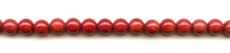 High Quality glossy dyed dark Red Sea Bamboo Wholesale beads supply S-M Dyed Coral 6mm 7mm 8mm smooth Round loose Beads