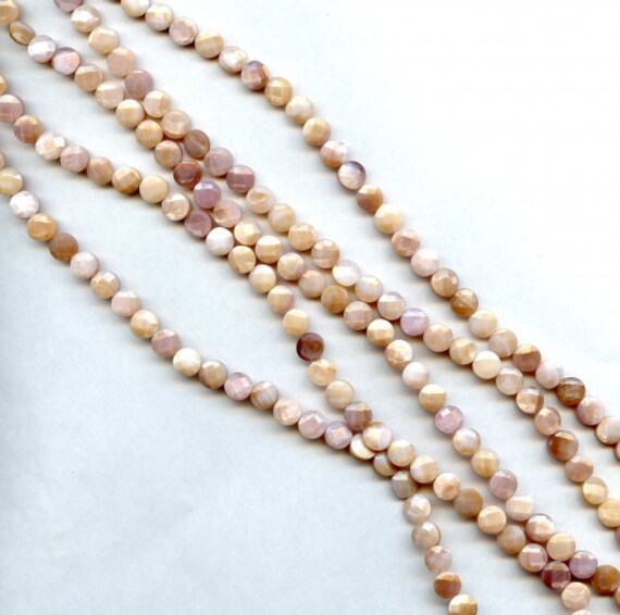 6x14mm Natural White Freshwater Pearl Gemstone Rondelle Spacer Loose Beads 15" 