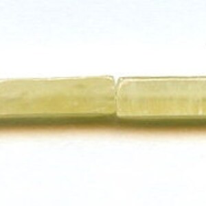 S/ Honey Calcite 4x13mm Rectangle Beads 15.5 strand Light yellow color gemstones Rectangle Loose Gemstone Beads image 3