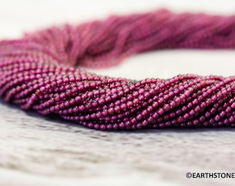 XS/ Garnet 2mm/ 3mm Round beads  14.5" strand Small Red Color gemstone beads for jewelry making