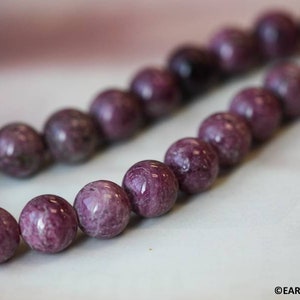 M/ Pink Tourmaline 10mm/ 8mm Round beads 16&quot; strand Pink gemstone beads Shade varies For jewelry making