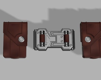 Star Lord (comic suit) belt pieces - 3d file STL