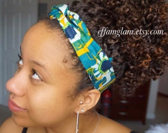 Items Similar To African Print Headband Ankara Head Wrap Pinup