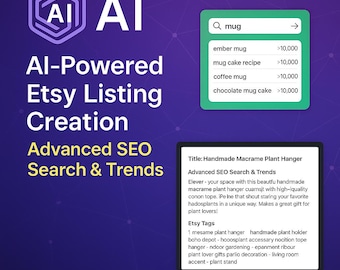 Etsy Listing System: Smart Product Generator & Shop Uploads (Digital Download, PDF Guide)