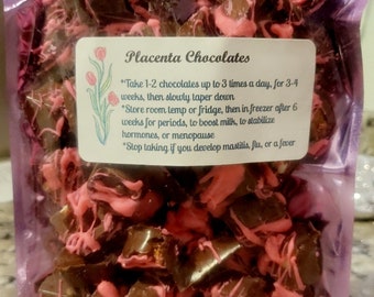 Placenta Truffle Chocolates! Placenta Encapsulation Chocolates! Great Baby Shower Gift or New Mom Gift! HSA/FSA Accepted too!