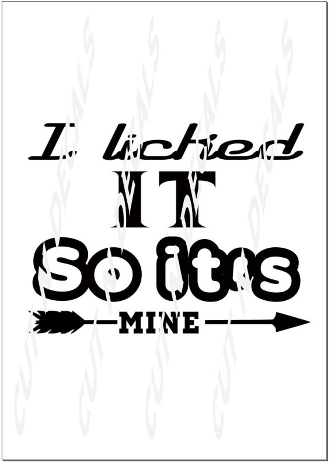 I Licked It so It's Mine SVG PNG Decal Sticker HTV - Etsy UK