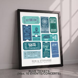 Personalized Concert Ticket Print, Retro Music Poster Gift afbeelding 10