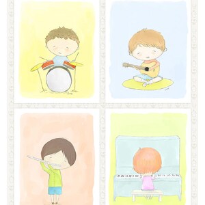 15% off Printable Nursery Art'music Boys''set of 4-printable ...