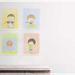 15% off Printable Nursery Art'music Boys''set of 4-printable ...