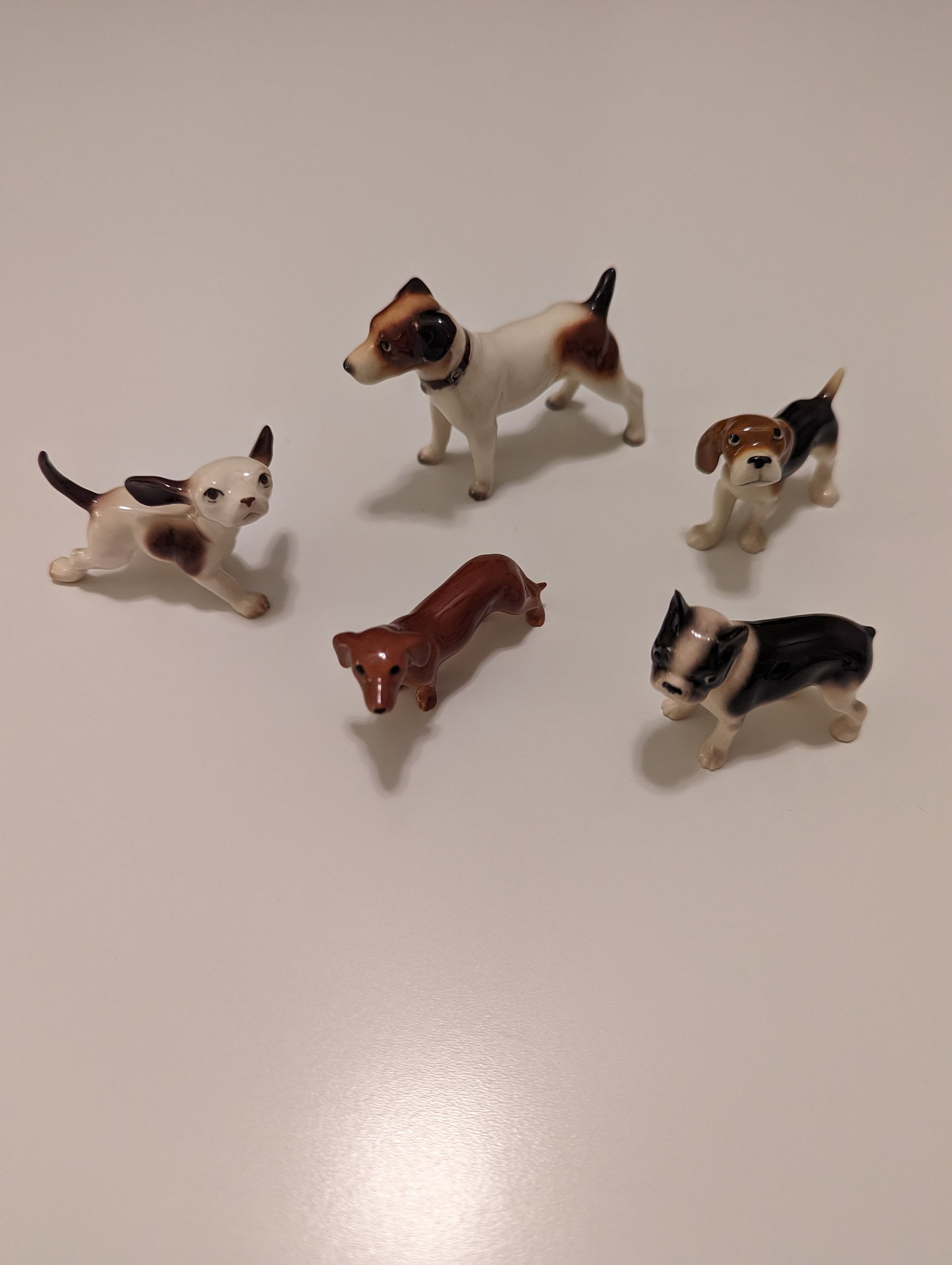 Small Ceramic Dog Figurines Etsy