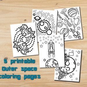 Space Birthday Party Printable | Galaxy Party Favor | Astronaut Party Game | Birthday Party Activity