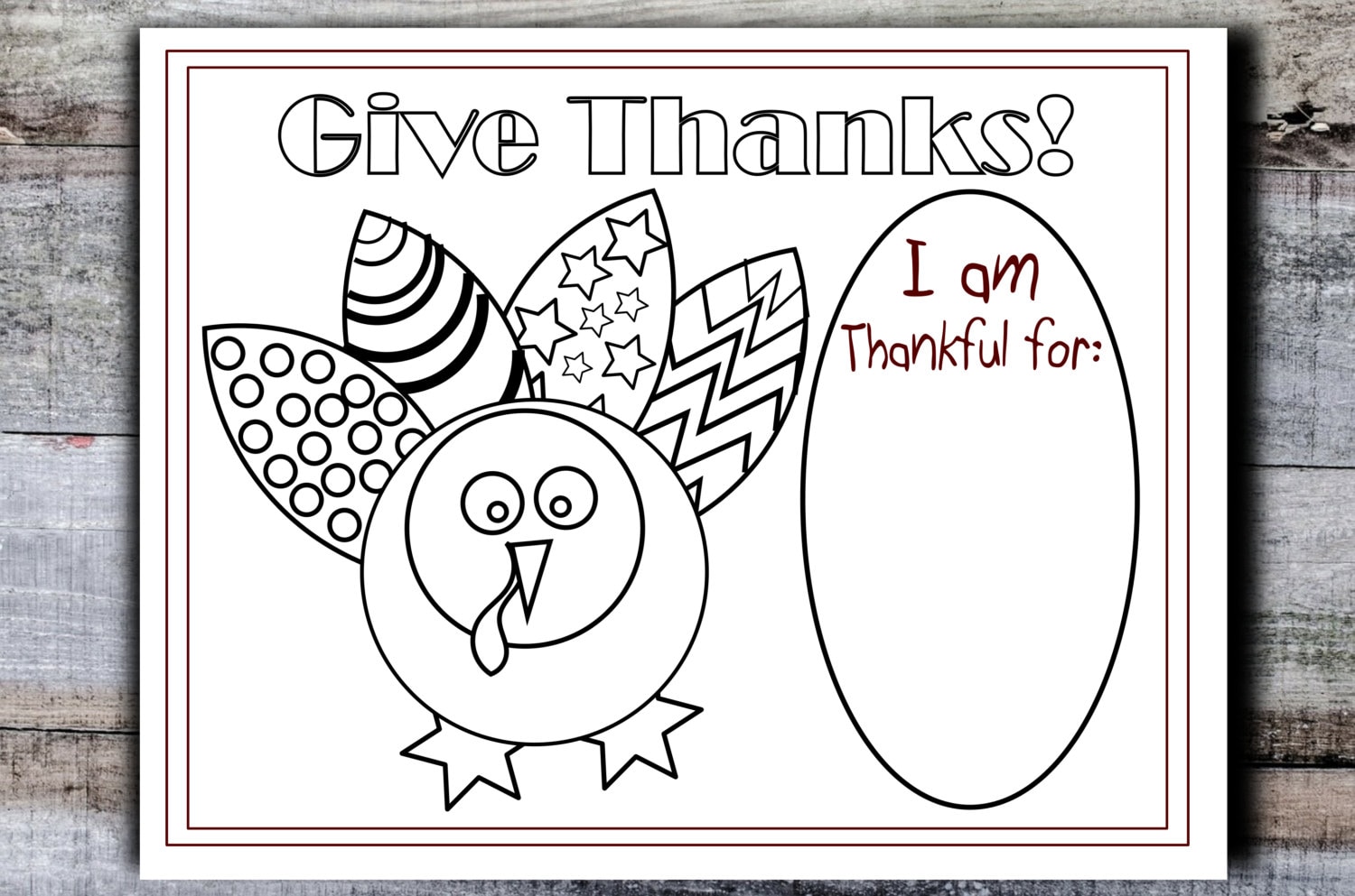 Free Printable Thanksgiving Placemats
