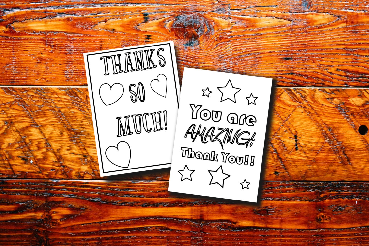 Printable thank you notes kids birthday thank you cards | Etsy