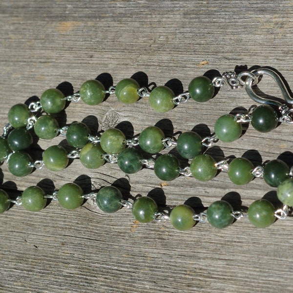 Jade Necklace ~ Unisex Jewellery ~ Canadian Nephrite Jade ~ British Columbia Jade