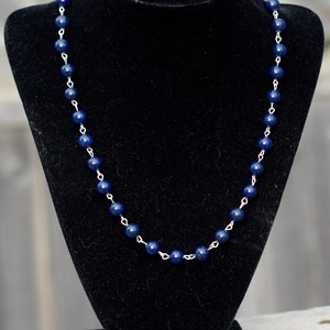 Men's Lapis Lazuli Necklace Unisex Necklace - Etsy Canada