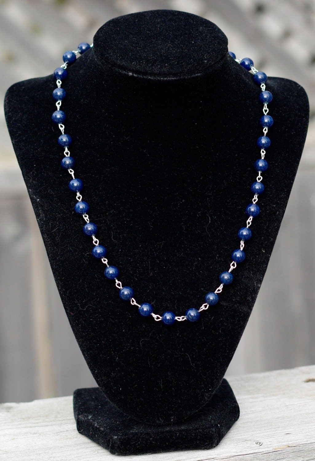 Men's Lapis Lazuli Necklace Unisex Necklace Etsy Canada