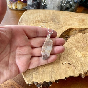 Freeform Stone Necklace Mexican Crazy Lace Agate Pendant Natural Gemstone Healing Crystal image 7