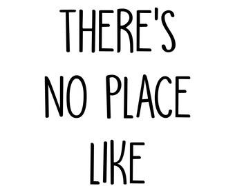 No place like home print, digital print, digital download, home decor, positive quote, home art, house picture, wizard of oz,