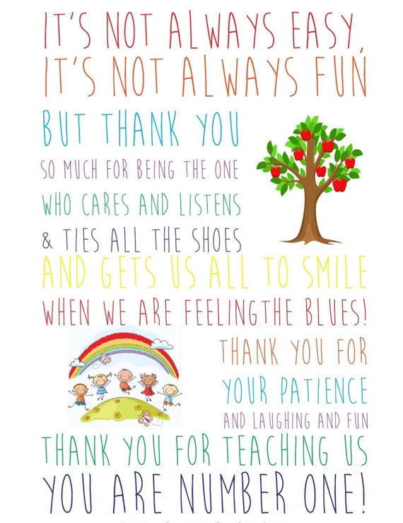 Teacher Gift, Thank You Teacher, Teacher Present, End of Term Gift