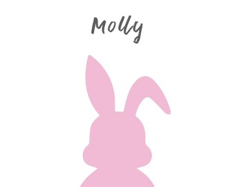 Easter gift, Easter print, rabbit family, Easter bunny, Easter decoration, bunnies, Easter art, personalised Easter gift, Easter decor,