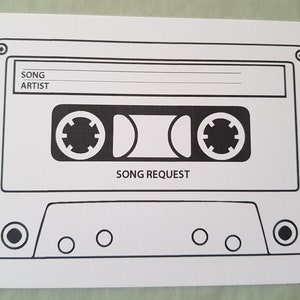 Biglietti di richiesta canzone, richiesta canzone DJ, richiesta canzone matrimonio, cancelleria ricevimento matrimonio, bomboniere matrimonio, suonami una canzone,
