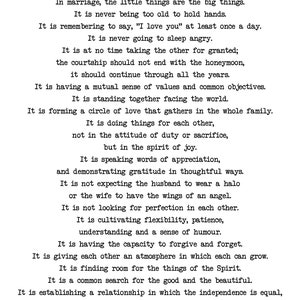 The Art of Marriage print, digital print, wedding reading, digital download, wedding anniversary, wedding poem, wedding gift,