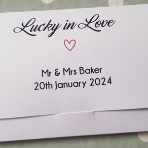Porte-cartes à gratter, cadeau de mariage, cadeau d'invité de mariage, jeton de mariage, cadeau, papeterie de mariage, cadeau personnalisé,