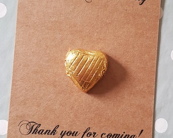 Hen Party Favour, Chocolate heart favour, guest thank you, table favour, party favour, personalised gift, sweet treat, wedding favour,