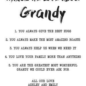 Grandparent gift, grandpa, grandma, gift for grandparent, granddad, grandpa, grandma, gran, personalised grandparent, Christmas grandparent,