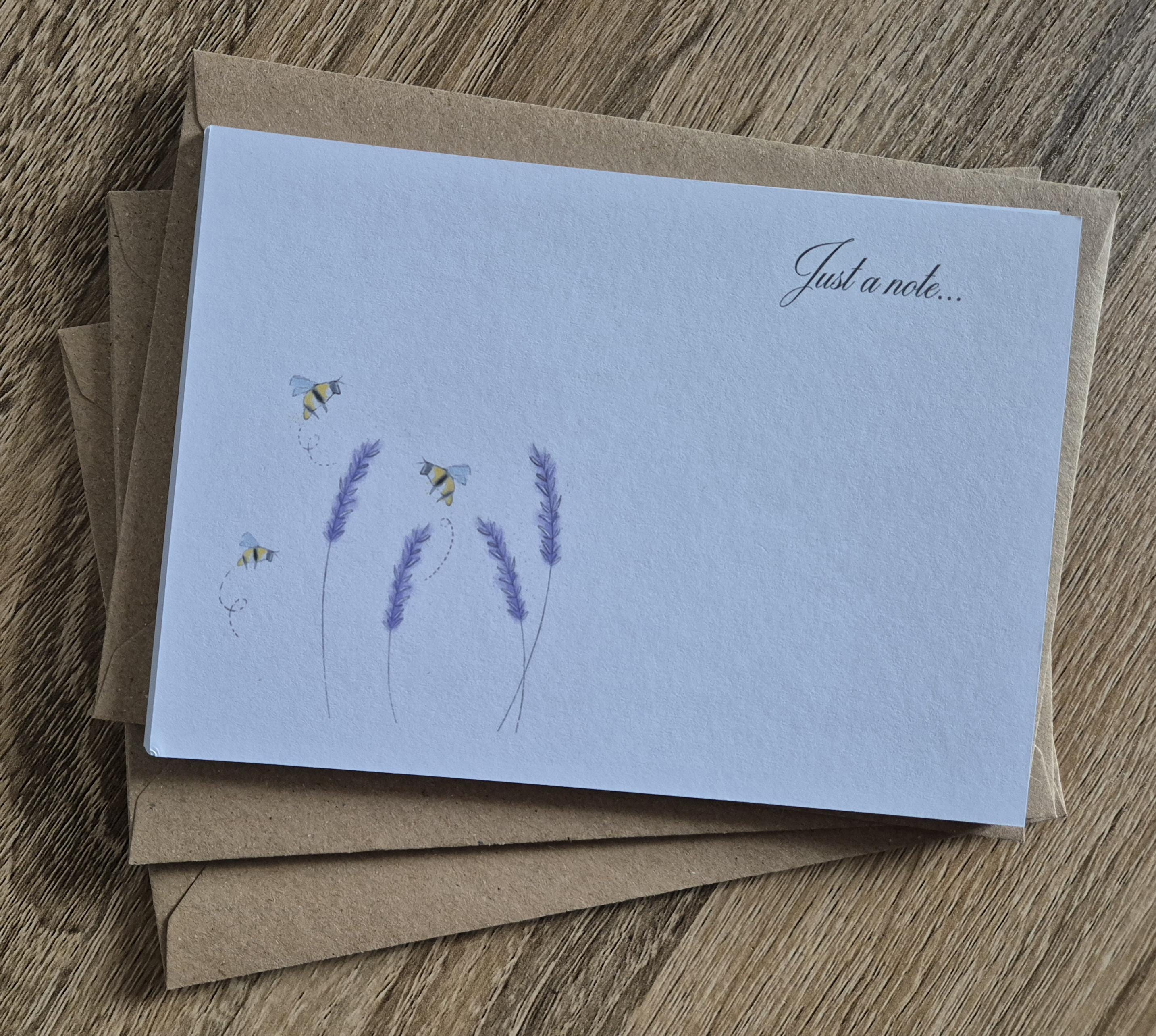 Pack of 10 Notelets, Note Cards, Letter Writing, a Note to You, Floral ...