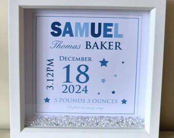 Nieuw babycadeau, cadeau voor babymeisje, cadeau voor babyjongen, cadeau nieuwe ouder, aandenken, gepersonaliseerd cadeau, print nieuwe baby, print kinderkamer,