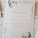 Wedding Order of Service Booklet, Wedding Stationery, Church Wedding ...