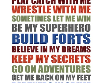 Brothers Print, brother gift, memories, picture, wall art, bedroom, brother birthday, Christmas gift for brother