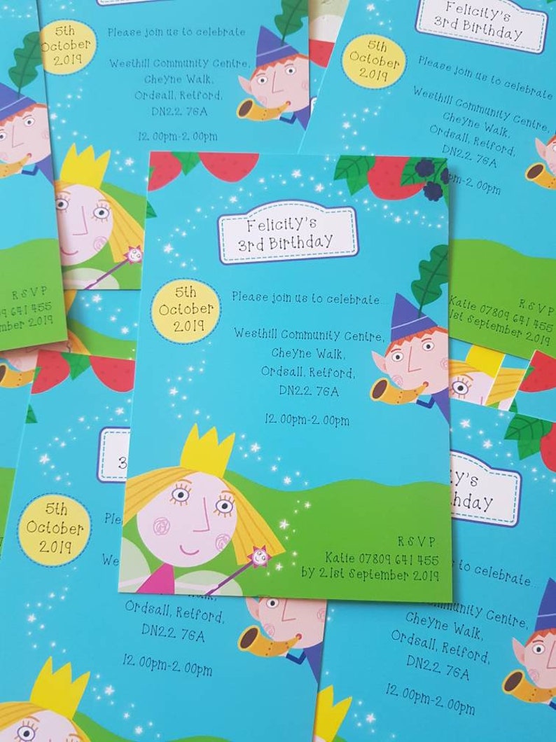 May include: A blue and green invitation with a cartoon image of a girl and a boy. The invitation is for Felicity's 3rd birthday party. The party will be held at the Westhill Community Centre on October 5th, 2019 from 12:00pm to 2:00pm. The address is Cheyne Walk, Ordeall, Retford, DN22 76A.