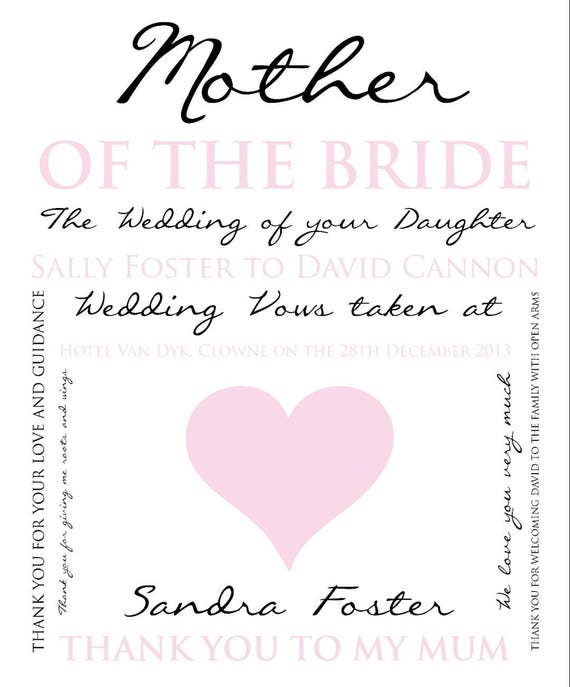 Mother Of the Bride gift, personalised gift, wedding party gifts, wedding  day, gift for mum, personalised mum present, mother of the groom,