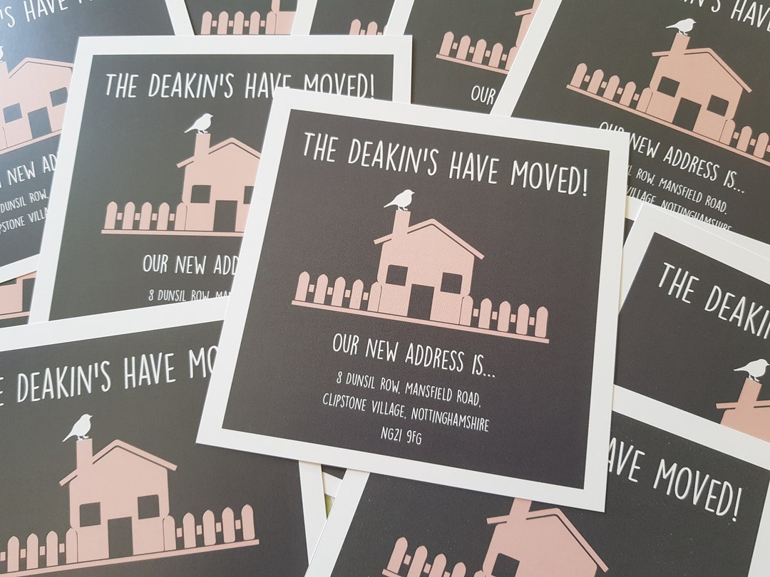 Change Of Address Cards New Home House Moving Pack Of 10 - View #8