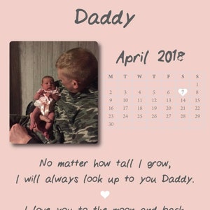 The day you became my daddy, daddy gift, Christmas gift for daddy, father&#39;s day, personalised gift for dad, father gift, gift for him,