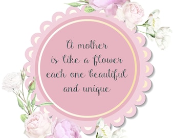 Downloadable Mothers day art, digital print, digital download, home decor, gift for Mum, Mother's Day, Gift for her, Mummy, Mother, Mum,