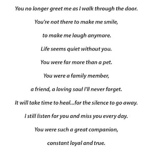Pet loss poem, in loving memory, rainbow bridge, pet memory print, pet loss, dog memorial gift, remembrance, dog sympathy, deceased pet,