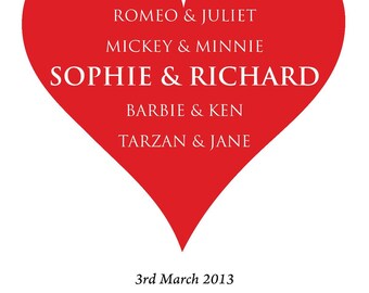 Personalised wedding gift, personalised wedding present, gift for a couple, gift for a wedding, personalised gift, wedding party gift,