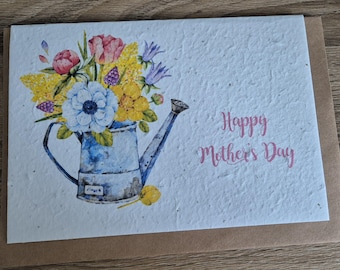 Plantable Mother's Day card, plantable seed card, wild flower seed card, eco friendly, seed paper card, bee friendly, mother's day gift,