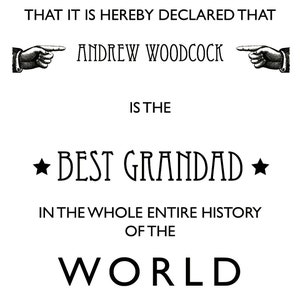 Grandad gift, gift from the grandchildren, gift for him, present for grandfather, grandad Christmas, grandparent present, grandpa,